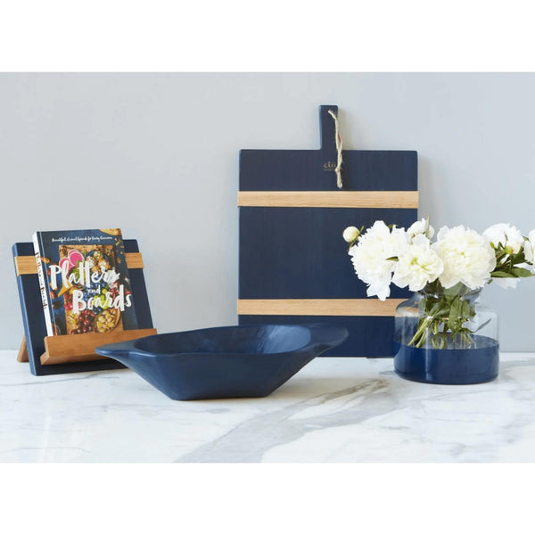 Navy Colorblock Flower Vase