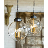 Southern Living Bronze Globe Pendant