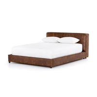 Antonio Vintage Tobacco Low Profile Bed