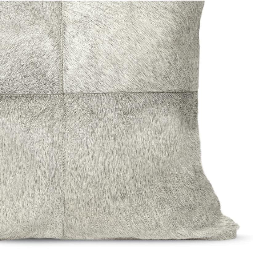 Morgan Hair on Hide Pillow Square Grey