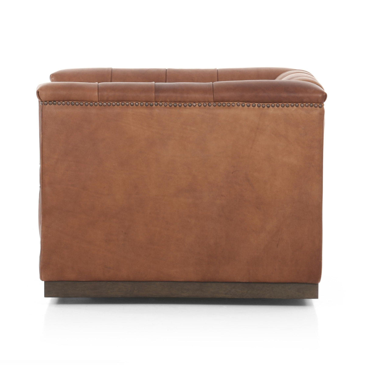 Maxwell Sienna Leather Swivel Chair