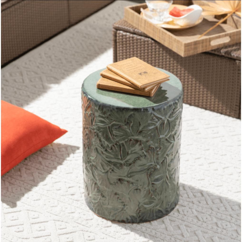 Bishop Sage Green Ceramic Stool