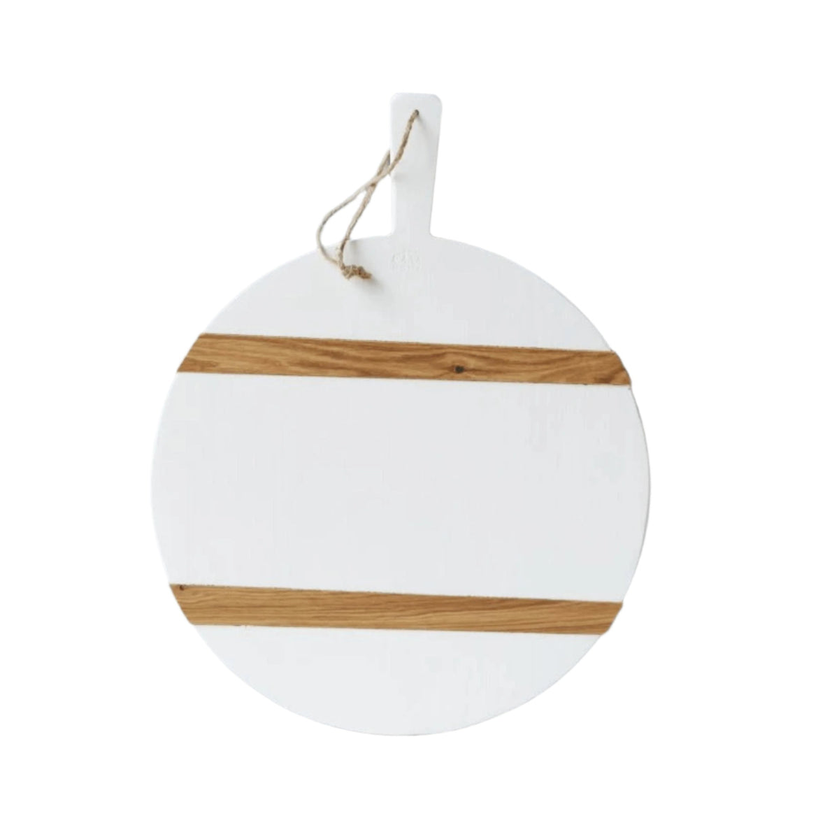 White Round Mod Charcuterie Board, Medium