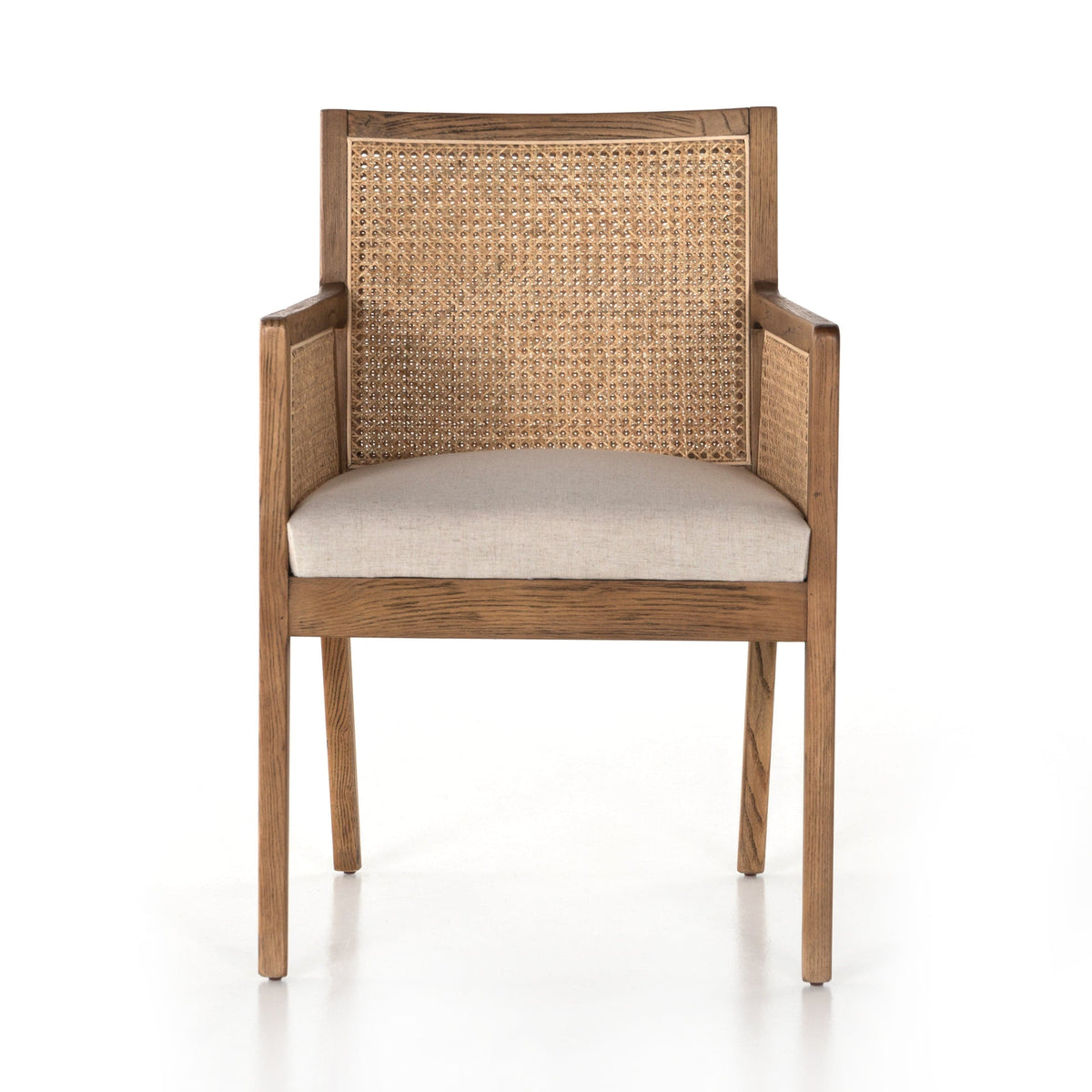 Arrington Natural Cane Dining Arm Chair