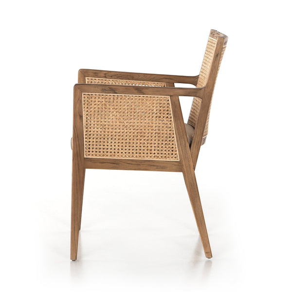 Arrington Natural Cane Dining Arm Chair