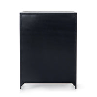 Bennett Black 8 Drawer Tall Dresser