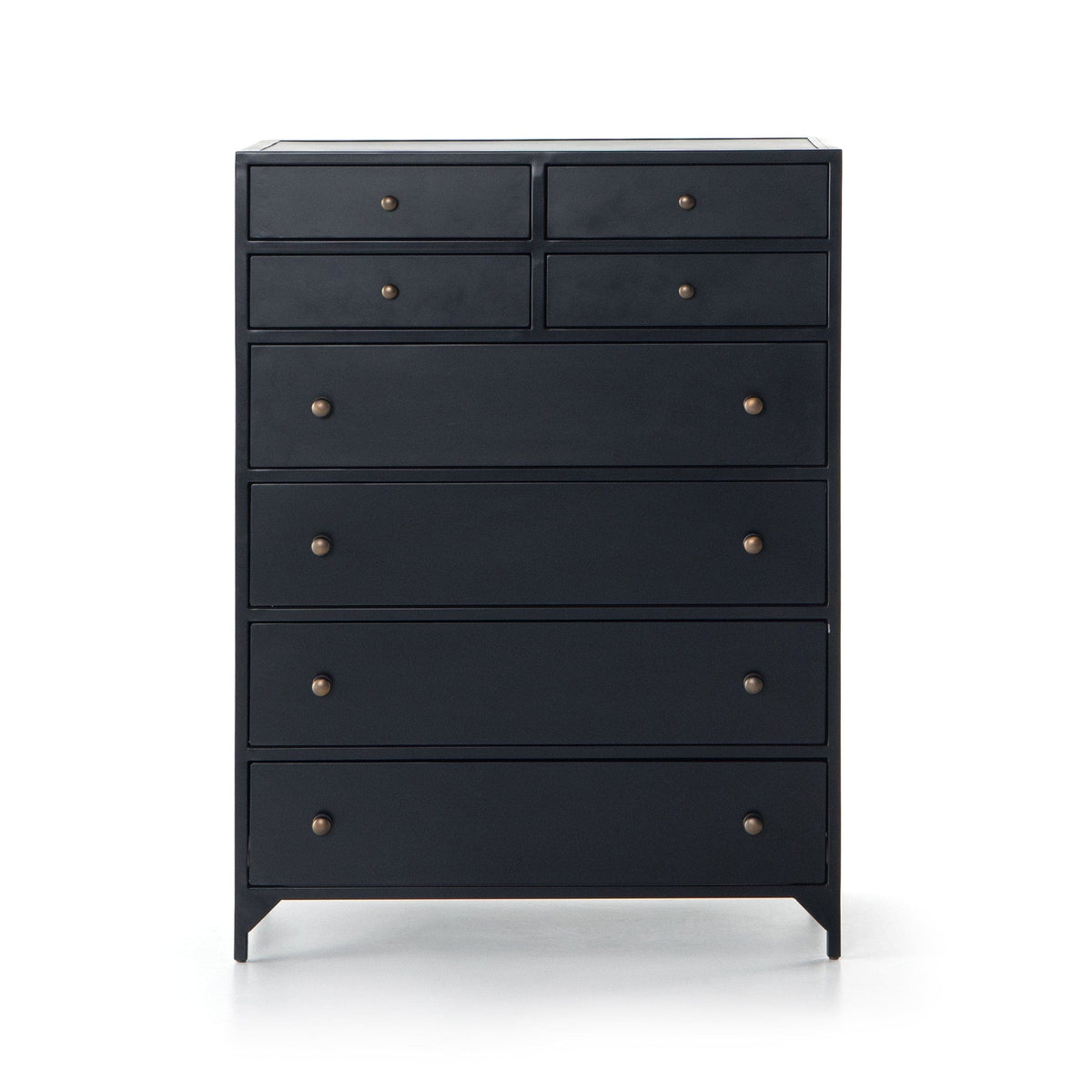 Bennett Black 8 Drawer Tall Dresser