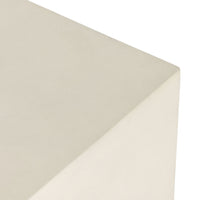 Oneil White Concrete End Table