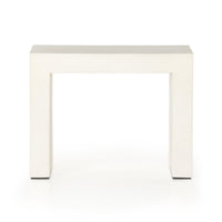 Oneil White Concrete End Table