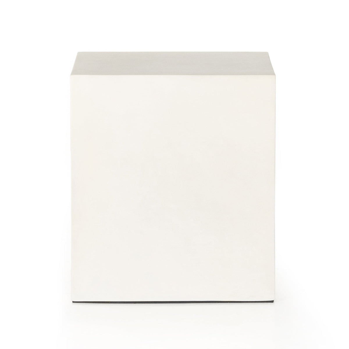 Oneil White Concrete End Table