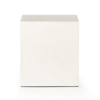 Oneil White Concrete End Table