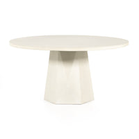 Braxton White Concrete Dining Table