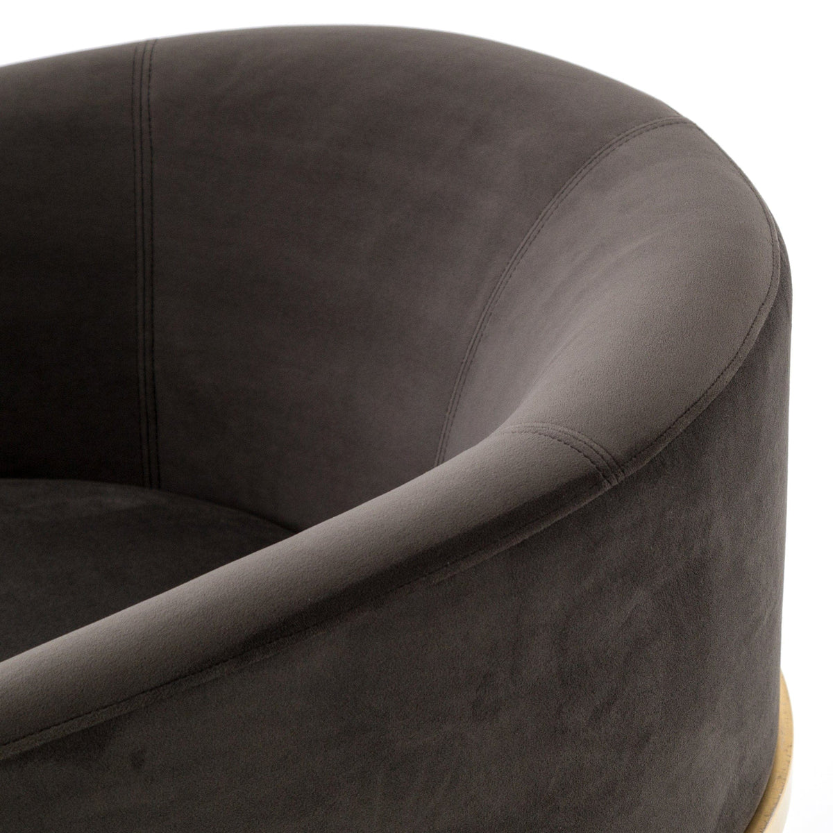 Clive Charcoal Velvet Chair