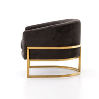 Clive Charcoal Velvet Chair