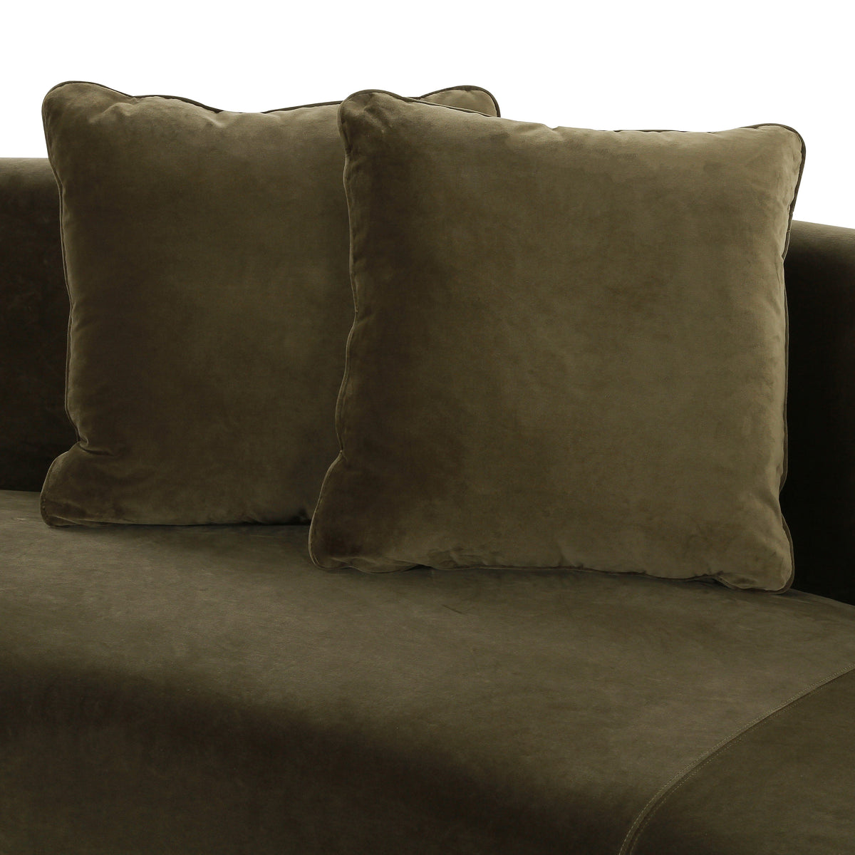 Lendry Olive Curved Sectional