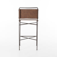 Weston Distressed Brown Bar Stool