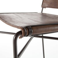 Weston Distressed Brown Bar Stool