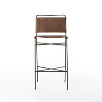 Weston Distressed Brown Bar Stool