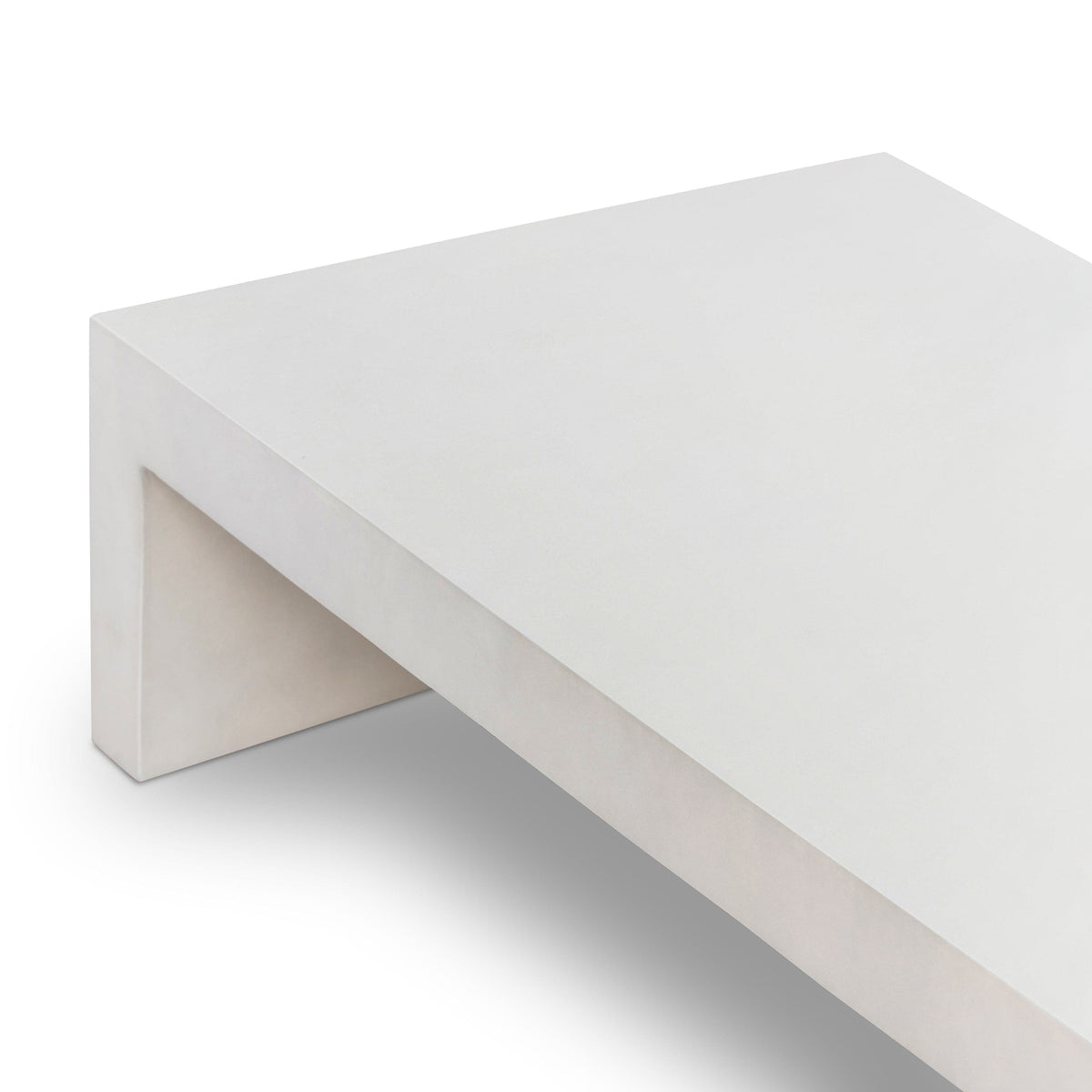 Oneil White Concrete Coffee Table