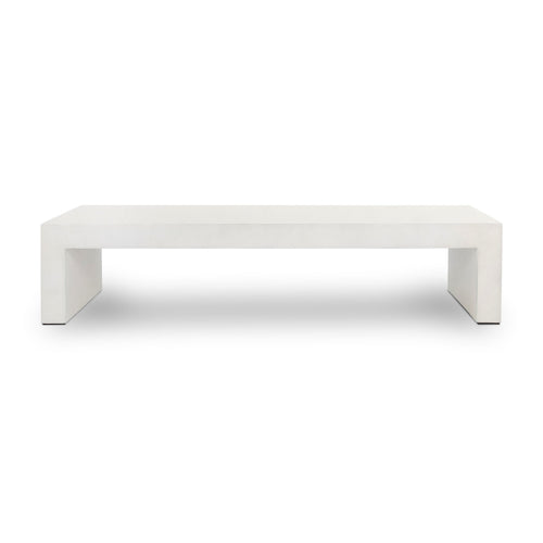 Oneil White Concrete Coffee Table