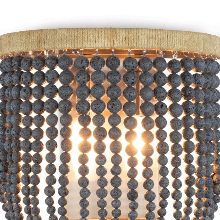 Milos Dark Blue Beaded Sconce