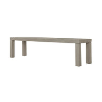 Secilia Grey Teak Outdoor Dining Bench