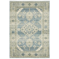 Branson Blue & Beige Traditional Rug