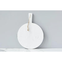 White Round Mod Charcuterie Board, Small