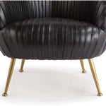 Beretta Black Leather Chair
