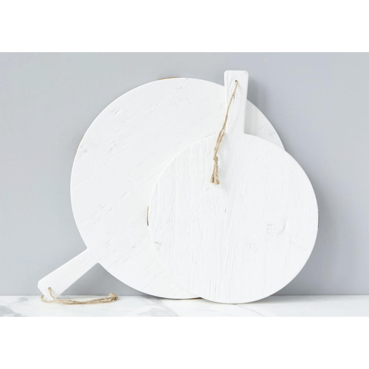 White Round Mod Charcuterie Board, Medium