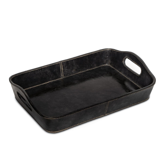 Derby Parlor Leather Tray Black