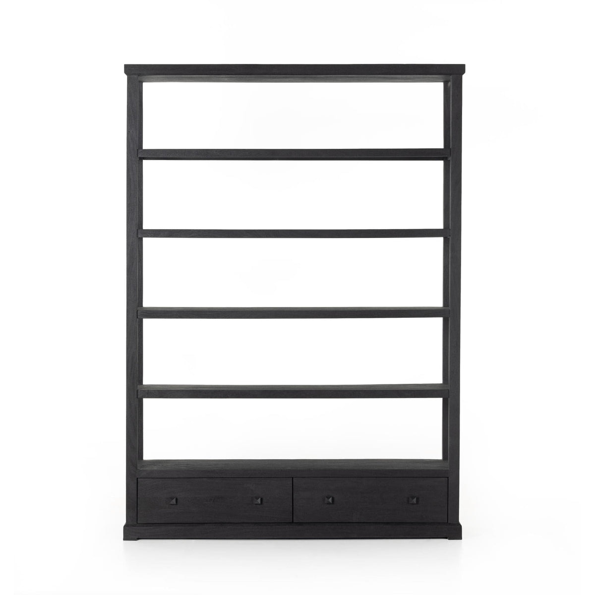 Waylen Black Iron Bookcase