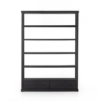 Waylen Black Iron Bookcase