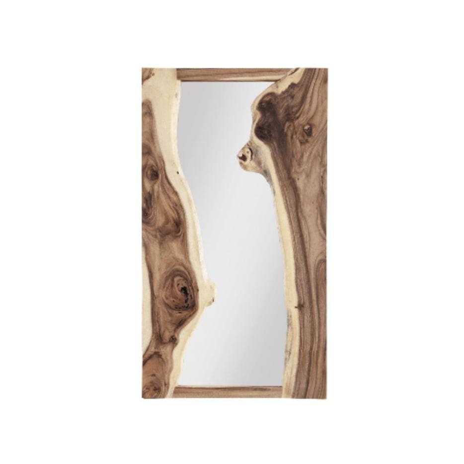 Chamcha Wood Natural River Mirror