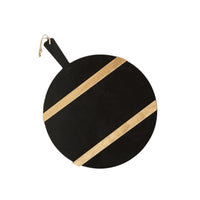 Black Round Mod Charcuterie Board, Medium