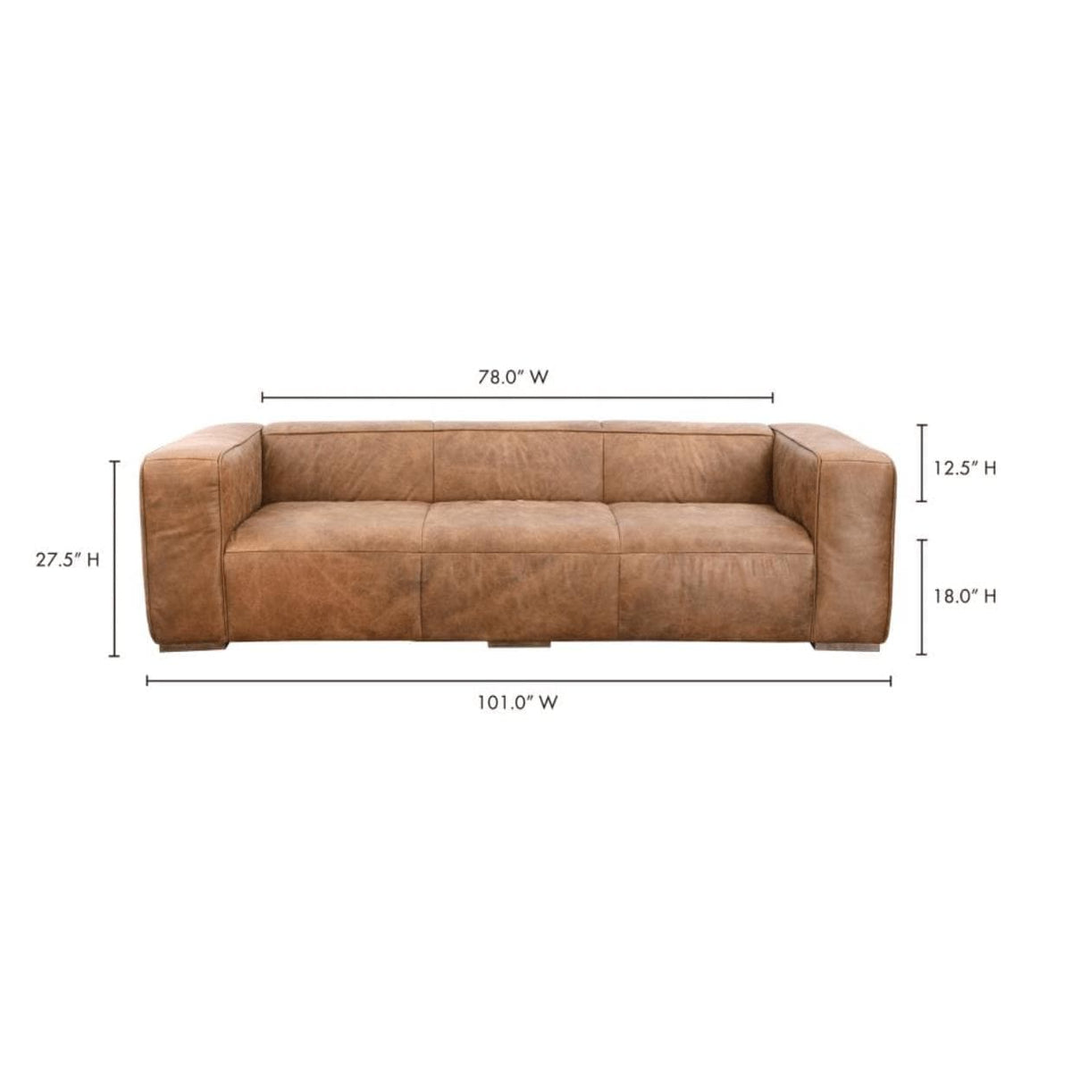 Bolton Cappucino Leather Sofa