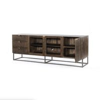 Kenzie Vintage Brown Media Console