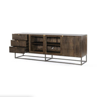 Kenzie Vintage Brown Media Console