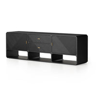 Chase Black Ash Media Console