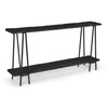 Ash Reclaimed Wood Console Table Black