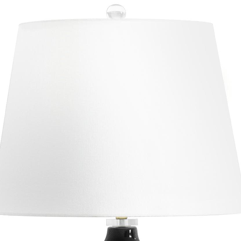 June Ceramic Table Lamp Black