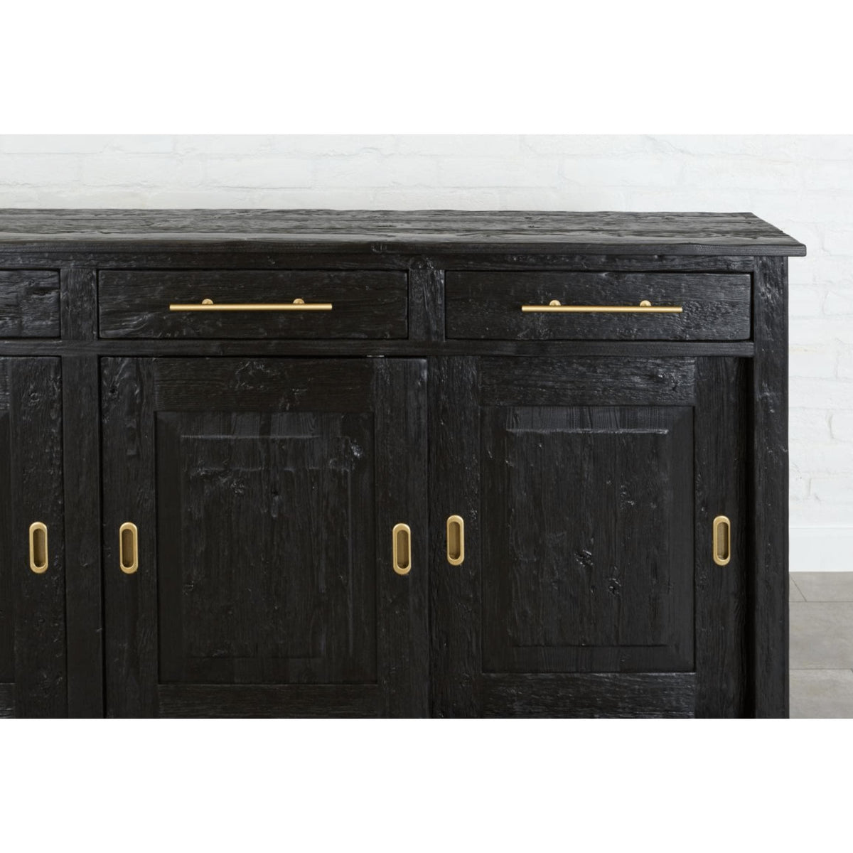 Black Parisian Wood Sideboard