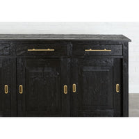 Black Parisian Wood Sideboard