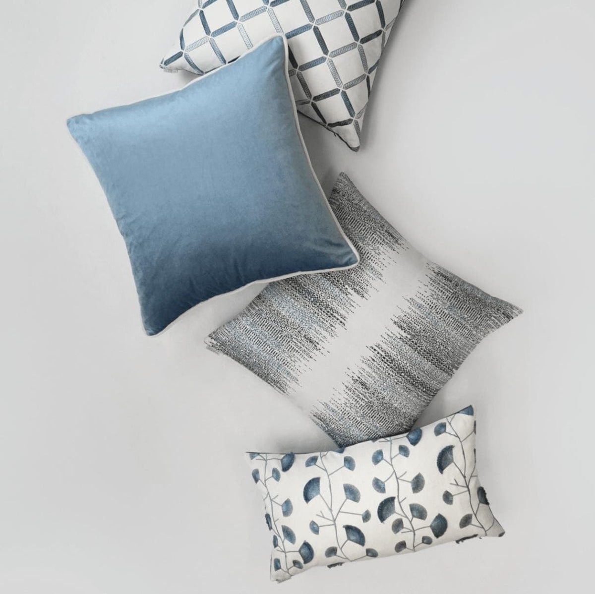 Darling Chambray Throw Pillow