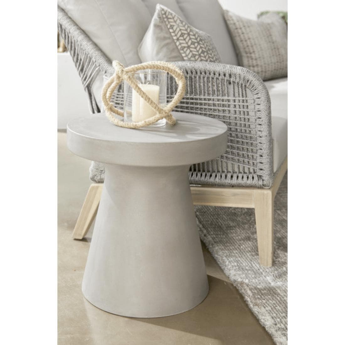 Tucker Gray Concrete Accent Table