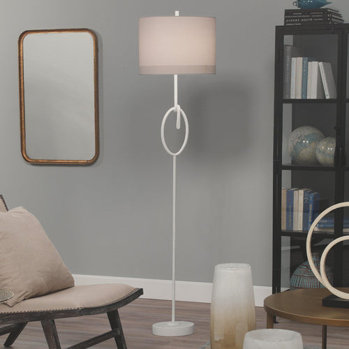 Knot Floor Lamp in White Gesso