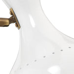 Pisa White & Brass Swing Arm Task Lamp