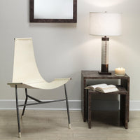 Sheridan White Hide Table Lamp