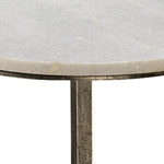 Left Bank White Marble Table