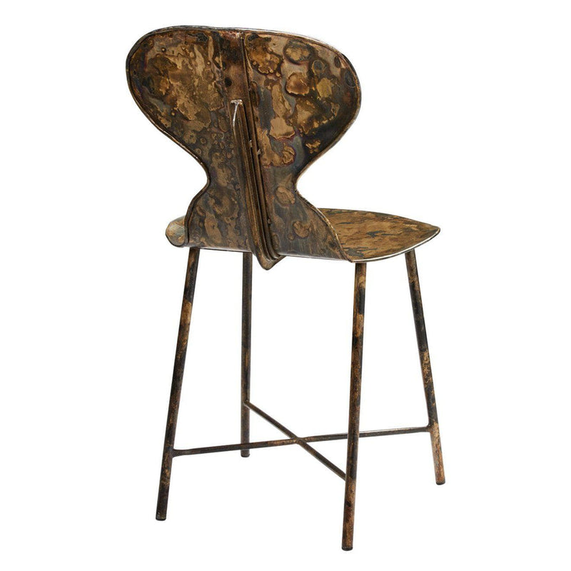 McCallan Metal Chair in Acid Washed Metal
